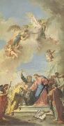 PITTONI, Giambattista Christ giving the Keys of Paradise to St Peter (mk05) oil